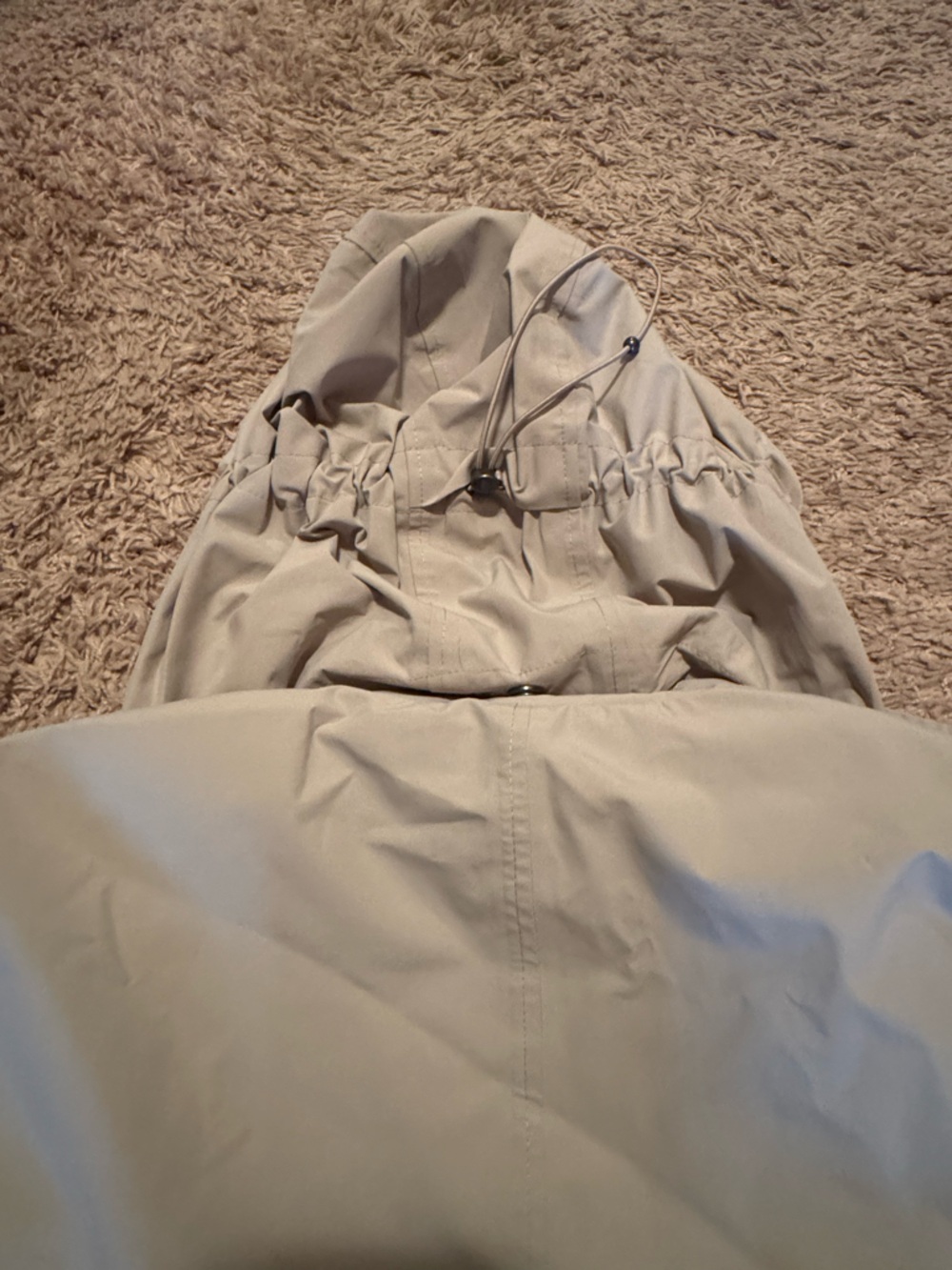 Lands' End Women's Sz Med Light Tan Utility Trench Coat w/ Belt & Button Lining - Picture 14 of 15